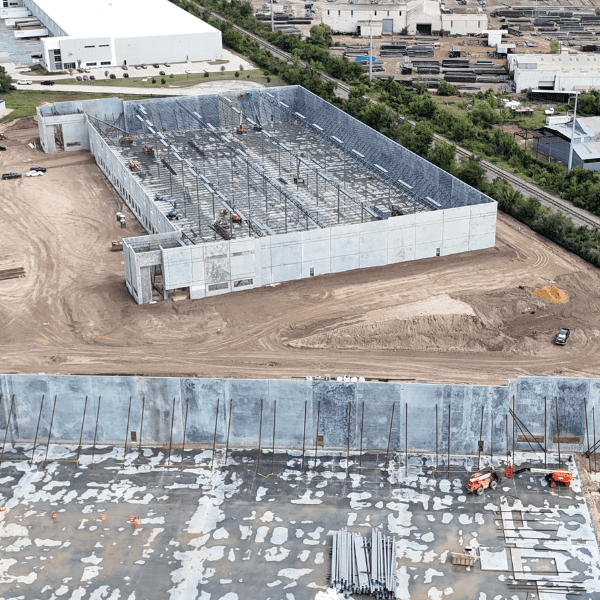 Industrial site development and heavy civil construction project by Clear.
